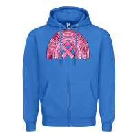 True Royal breast cancer awareness rainbow Zipper Hoodie - Jasminsmagicworld