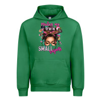 Emerald minding my own small business messy bun Urban Hoodie - texasbilliewilder