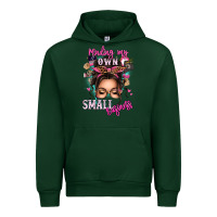 Forest Green minding my own small business messy bun Urban Hoodie - texasbilliewilder