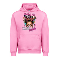 Fuchsia Pink minding my own small business messy bun Urban Hoodie - texasbilliewilder