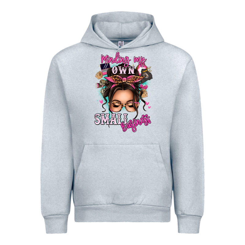 Minding My Own Small Business Messy Bun Urban Hoodie by texasbilliewilder | Teevron