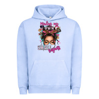 Pigment Grape Ice minding my own small business messy bun Urban Hoodie - texasbilliewilder