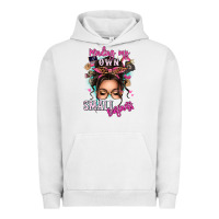 Pigment Lunar Rock minding my own small business messy bun Urban Hoodie - texasbilliewilder