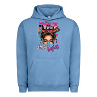 Pigment Pebble Blue minding my own small business messy bun Urban Hoodie - texasbilliewilder