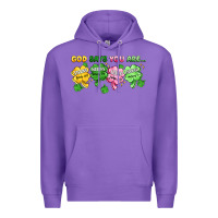 Purple st. patrick's day god says you are Premium Hoodie - Artiststas