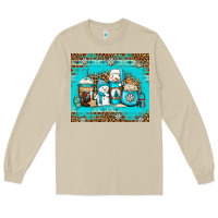Mushroom winter snowman coffee Long Sleeve Tee - Jasminsmagicworld