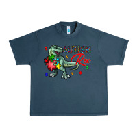 Midnight Navy autism rex Urban Heavy Tee - CowhideDigitalArt