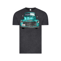 Vintage Black western truck front view Vintage Tee - FaDigitalArtStudio