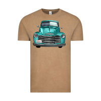 Vintage Coffee western truck front view Vintage Tee - FaDigitalArtStudio