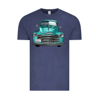 Vintage Denim western truck front view Vintage Tee - FaDigitalArtStudio