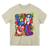 Mossy puerto rico love Heavy Core Tee - Artiststas