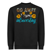 Black go away i am introvering Heavyweight Sweatshirt - HRA Design Shop