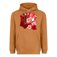 Meerkat valentines day feeling lucky Heavyweight Hoodie - NancyCooperArtShop