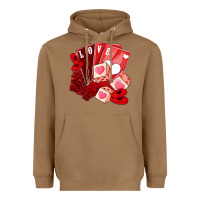 Toasted Coconut valentines day feeling lucky Heavyweight Hoodie - NancyCooperArtShop