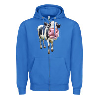 True Royal Cute Holstein Zipper Hoodie - LillyAllenDesigns