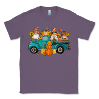 Lavender fall gnomes truck pumpkin sunflowers Classic Tee - Artiststas