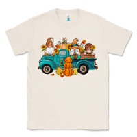 Natural fall gnomes truck pumpkin sunflowers Classic Tee - Artiststas