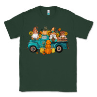 Sports Green fall gnomes truck pumpkin sunflowers Classic Tee - Artiststas