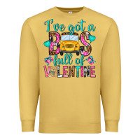 Antique Gold ive got a bus full of valentine Premium Sweatshirt - NancyCooperArtShop