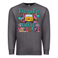 Charcoal Heather ive got a bus full of valentine Premium Sweatshirt - NancyCooperArtShop
