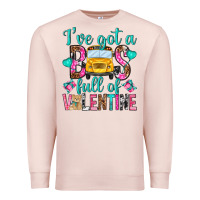 Pale Pink ive got a bus full of valentine Premium Sweatshirt - NancyCooperArtShop