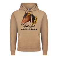 Vintage Coffee just a girl who loves horses Vintage Hoodie - RanaPortraitStore