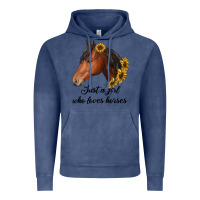 Vintage Denim just a girl who loves horses Vintage Hoodie - RanaPortraitStore