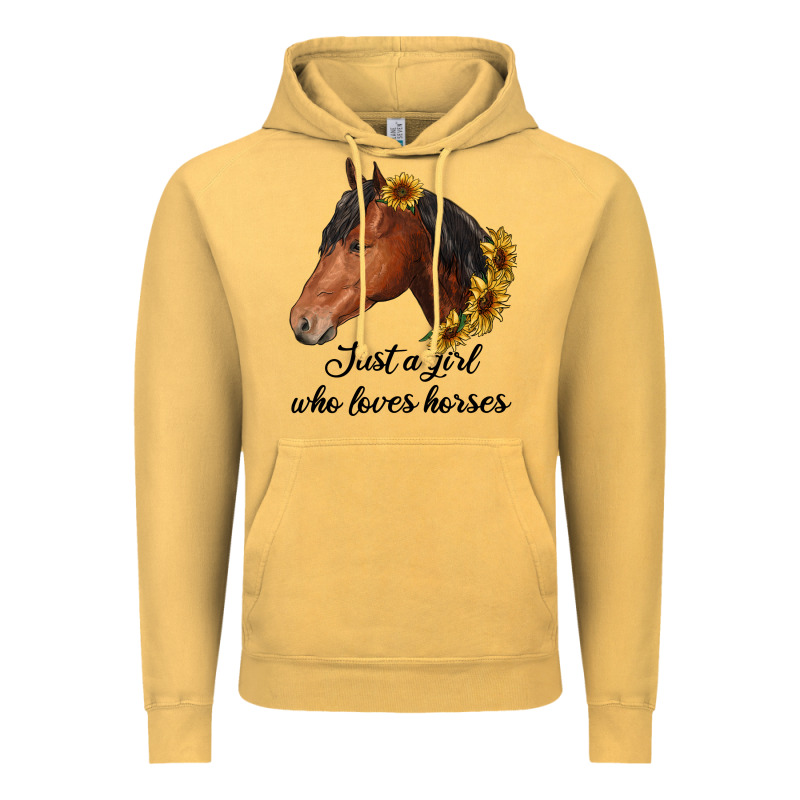 Just A Girl Who Loves Horses Vintage Hoodie by RanaPortraitStore | Teevron
