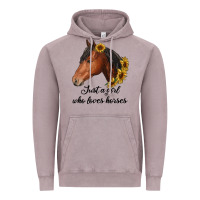 Vintage Zinc just a girl who loves horses Vintage Hoodie - RanaPortraitStore
