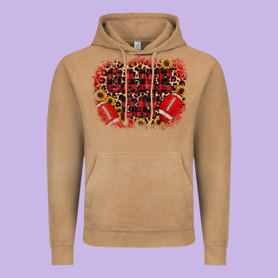Game Day Football Vintage Hoodie Designed By Jahusdesignshop
