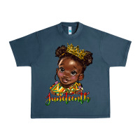 Midnight Navy juneteenth black girl Urban Heavy Tee - HRA Design Shop