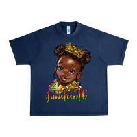 Navy juneteenth black girl Urban Heavy Tee - HRA Design Shop
