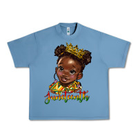Pebble Blue juneteenth black girl Urban Heavy Tee - HRA Design Shop