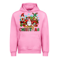 Fuchsia Pink merry christmas gnome truck Urban Hoodie - texasbilliewilder