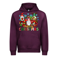 Mauve Wine merry christmas gnome truck Urban Hoodie - texasbilliewilder