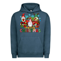 Pigment Midnight Navy merry christmas gnome truck Urban Hoodie - texasbilliewilder