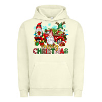 Pigment Pistachio merry christmas gnome truck Urban Hoodie - texasbilliewilder