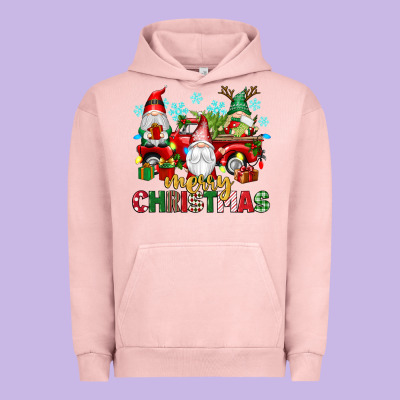 Merry Christmas Gnome Truck Urban Hoodie Designed By Texasbilliewilder