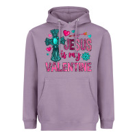 Lavender jesus is my valentine Heavyweight Hoodie - NancyCooperArtShop