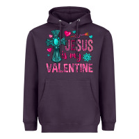 Plum jesus is my valentine Heavyweight Hoodie - NancyCooperArtShop