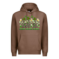 Chestnut st. patrick's day skeletons drink drank drunk Premium Hoodie - Artiststas