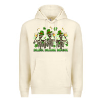 Sandshell st. patrick's day skeletons drink drank drunk Premium Hoodie - Artiststas