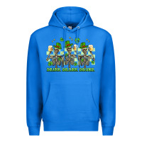 True Royal st. patrick's day skeletons drink drank drunk Premium Hoodie - Artiststas