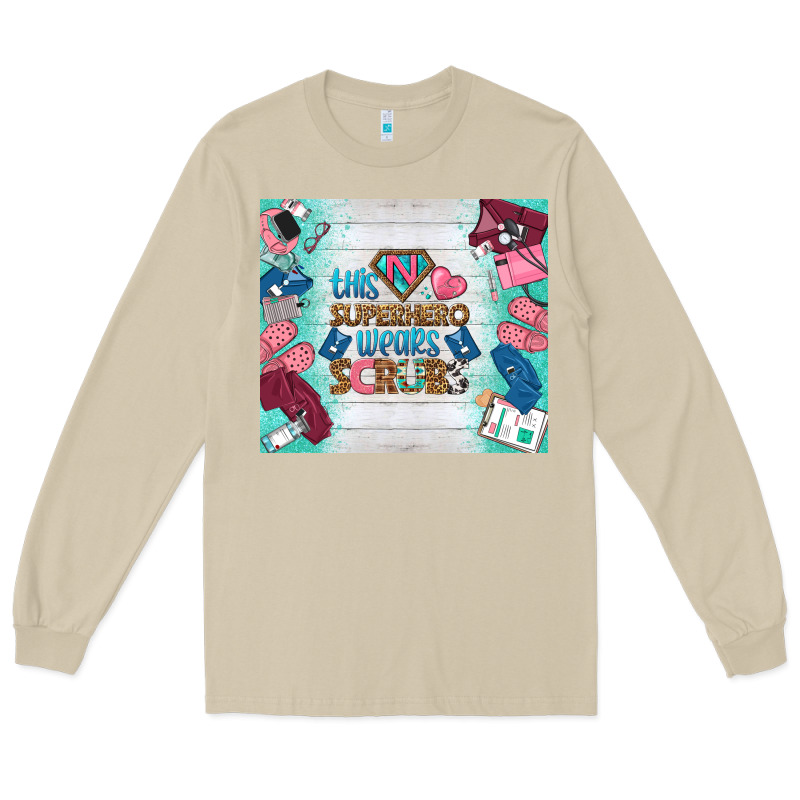 This Superhero Wears Scrubs Tumbler Long Sleeve Tee by BundleAndBundleShop | Teevron