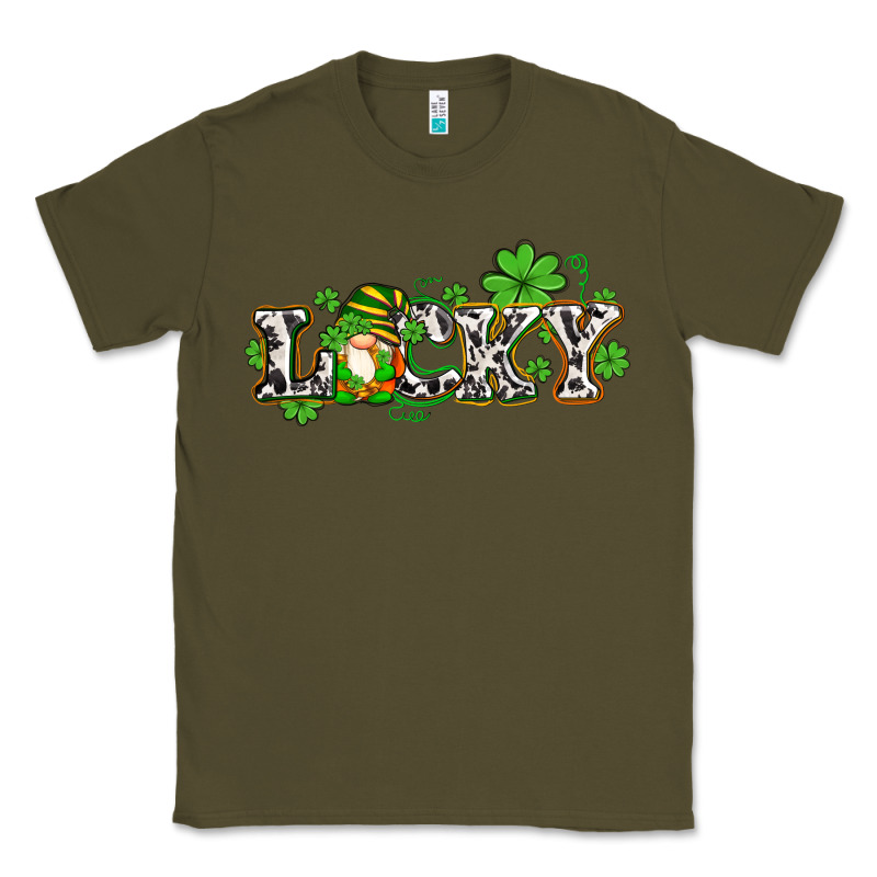 Lucky With Gnome And  Shamrocks Classic Tee by AdoDesignShop | Teevron