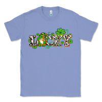 Colony Blue lucky with gnome and  shamrocks Classic Tee - AdoDesignShop