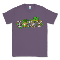 Lavender lucky with gnome and  shamrocks Classic Tee - AdoDesignShop