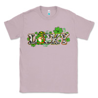 Lilac lucky with gnome and  shamrocks Classic Tee - AdoDesignShop
