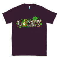 Plum lucky with gnome and  shamrocks Classic Tee - AdoDesignShop
