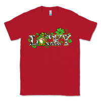 Red lucky with gnome and  shamrocks Classic Tee - AdoDesignShop